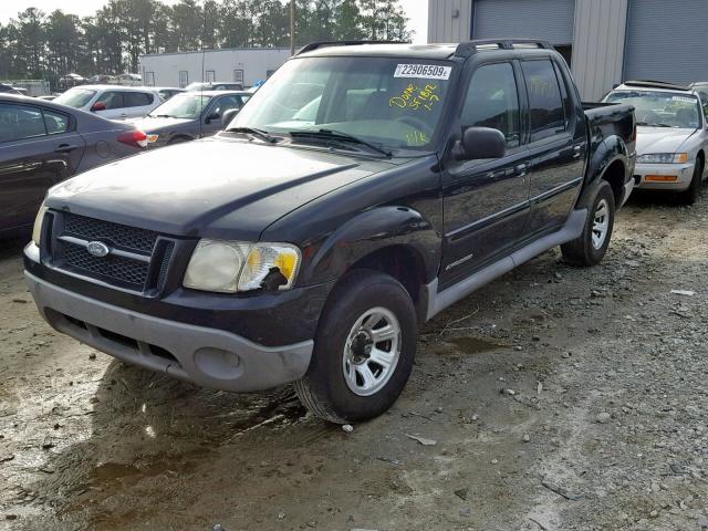 1FMZU67E11UA91687 - 2001 FORD EXPLORER S BLACK photo 2