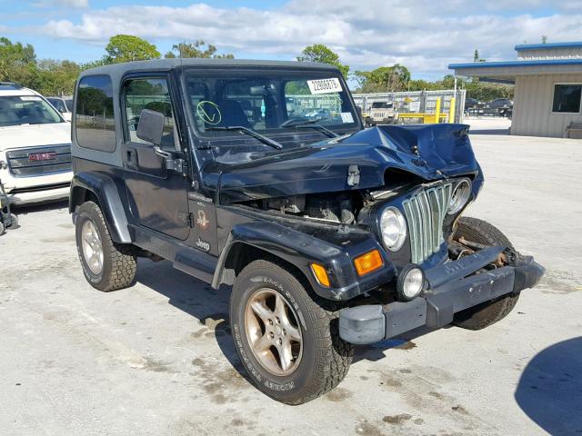 1J4FA59S2YP739442 - 2000 JEEP WRANGLER / BLACK photo 1