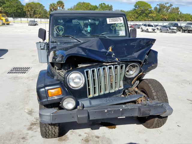 1J4FA59S2YP739442 - 2000 JEEP WRANGLER / BLACK photo 9