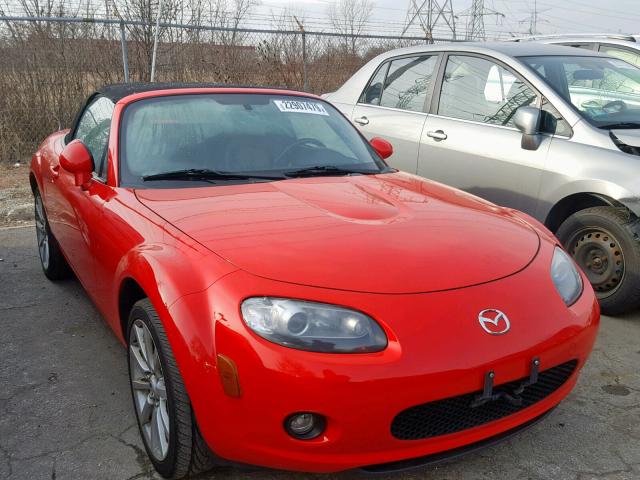 JM1NC25F660113577 - 2006 MAZDA MX-5 MIATA RED photo 1