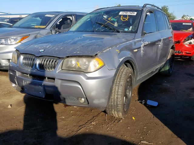 WBXPA93486WD31354 - 2006 BMW X3 3.0I GRAY photo 2