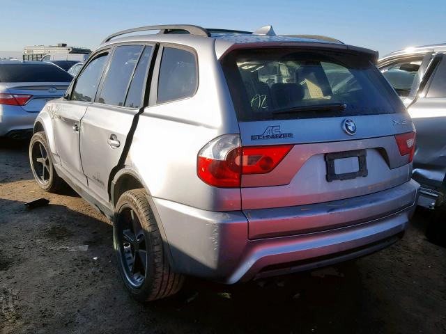 WBXPA93486WD31354 - 2006 BMW X3 3.0I GRAY photo 3