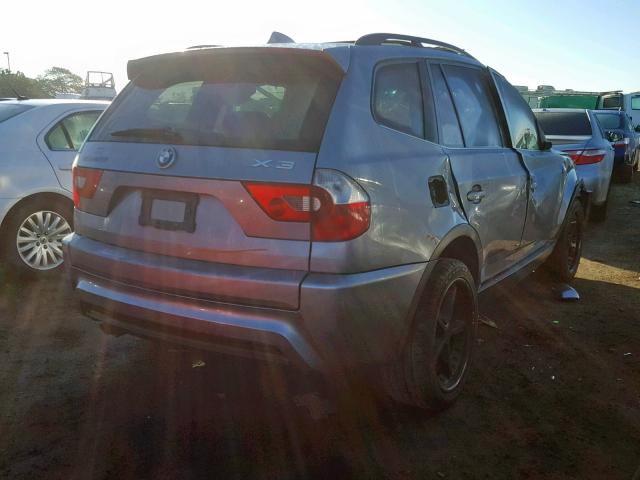 WBXPA93486WD31354 - 2006 BMW X3 3.0I GRAY photo 4