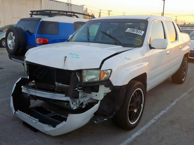 2HJYK16488H538428 - 2008 HONDA RIDGELINE WHITE photo 2