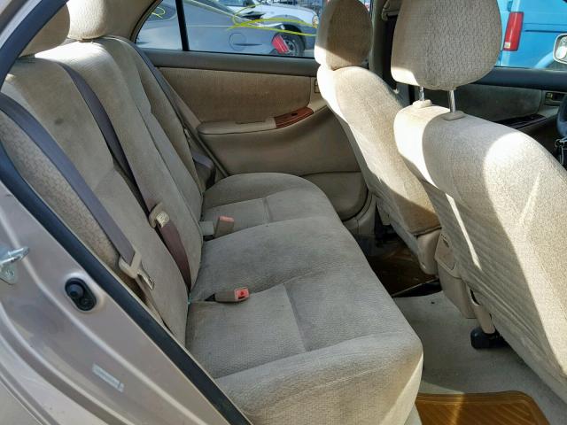 1NXBR32E93Z075734 - 2003 TOYOTA COROLLA CE 金色 照片 6
