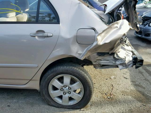 1NXBR32E93Z075734 - 2003 TOYOTA COROLLA CE 金色 照片 9