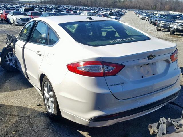 3FA6P0H74DR200074 - 2013 FORD FUSION SE WHITE photo 3