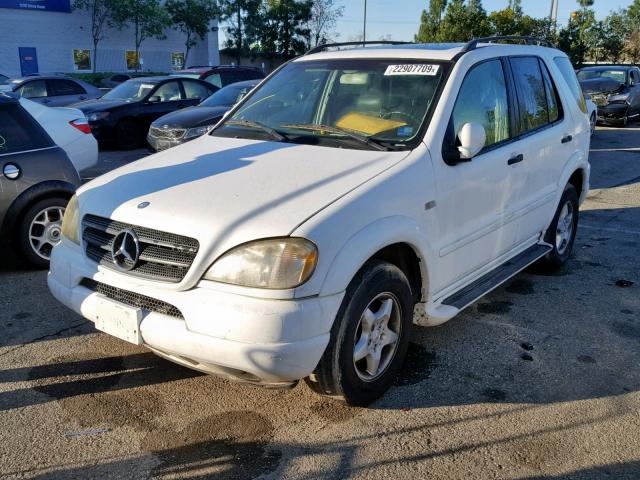 4JGAB54EXYA154105 - 2000 MERCEDES-BENZ ML 320 WHITE photo 2