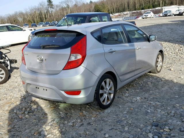 KMHCU5AE1CU055669 - 2012 HYUNDAI ACCENT GLS SILVER photo 4