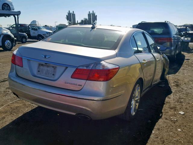 KMHGC4DF8AU071027 - 2010 HYUNDAI GENESIS 4. GOLD photo 4