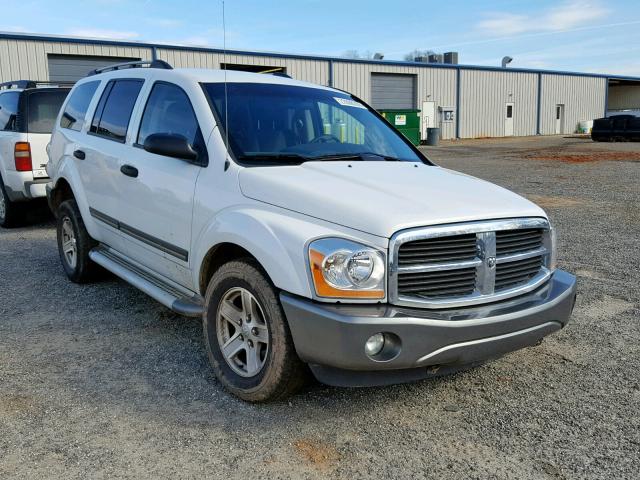 1D4HB48N65F584724 - 2005 DODGE DURANGO SL WHITE photo 1