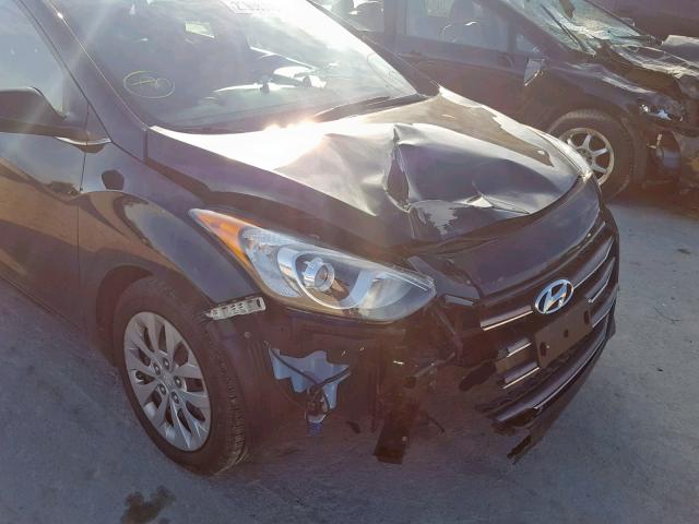 KMHD35LH7GU270266 - 2016 HYUNDAI ELANTRA GT BLACK photo 9