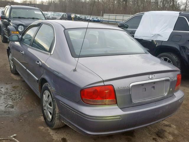 KMHWF25S85A168724 - 2005 HYUNDAI SONATA GL GRAY photo 3