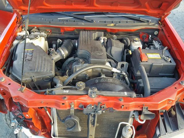 1GCCS149878112319 - 2007 CHEVROLET COLORADO RED photo 7