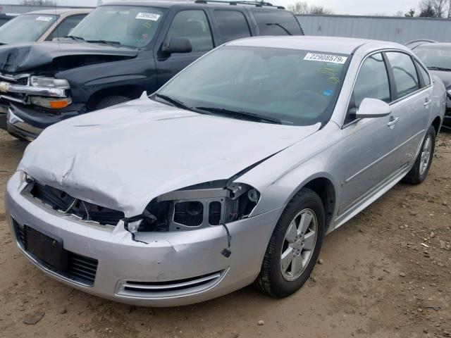 2G1WT57K391213248 - 2009 CHEVROLET IMPALA 1LT SILVER photo 2