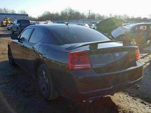 2B3KA73W18H170357 - 2008 DODGE CHARGER SR BLACK photo 3