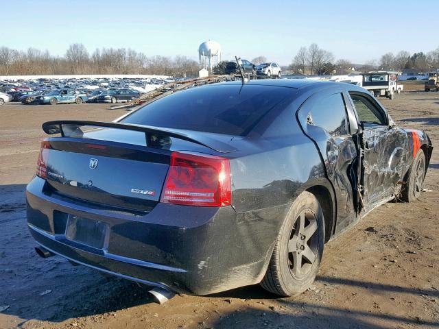 2B3KA73W18H170357 - 2008 DODGE CHARGER SR BLACK photo 4