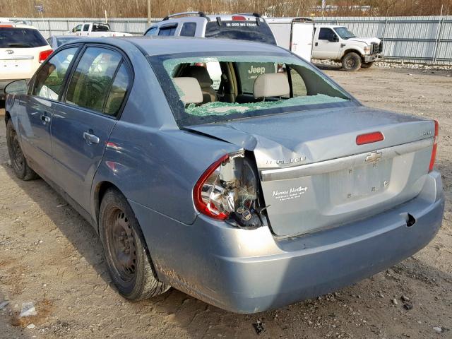 1G1ZS58N87F241805 - 2007 CHEVROLET MALIBU LS BLUE photo 3