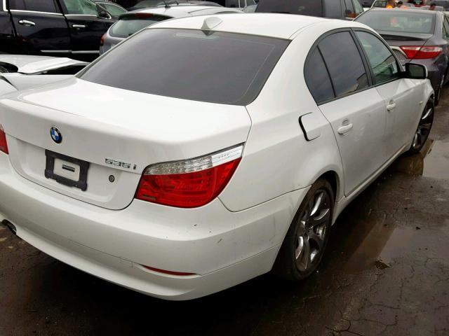 WBANW13528CZ73843 - 2008 BMW 535 I WHITE photo 4