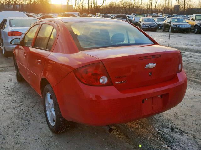 1G1AK52F557666159 - 2005 CHEVROLET COBALT RED photo 3