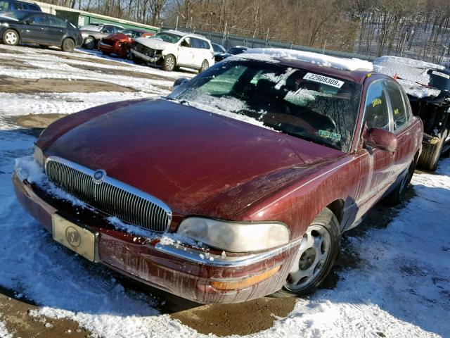 1G4CU5213V4614377 - 1997 BUICK PARK AVENU MAROON photo 2