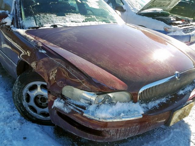 1G4CU5213V4614377 - 1997 BUICK PARK AVENU MAROON photo 9