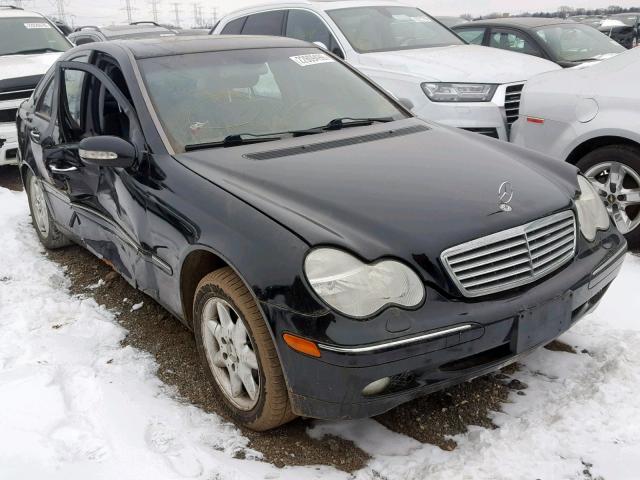 WDBRF61J72F262984 - 2002 MERCEDES-BENZ C 240 BLACK photo 1