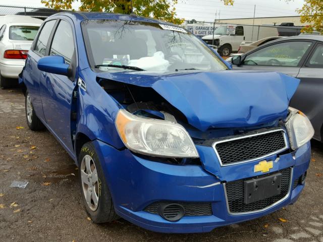 KL1TD66E49B305159 - 2009 CHEVROLET AVEO LS BLUE photo 1