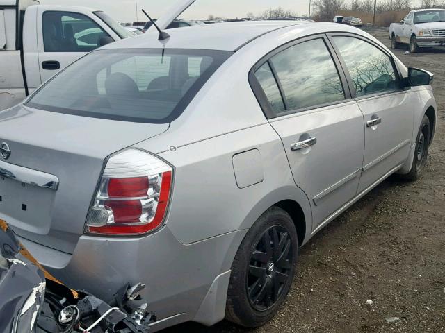 3N1AB6AP8AL687622 - 2010 NISSAN SENTRA 2.0 SILVER photo 4