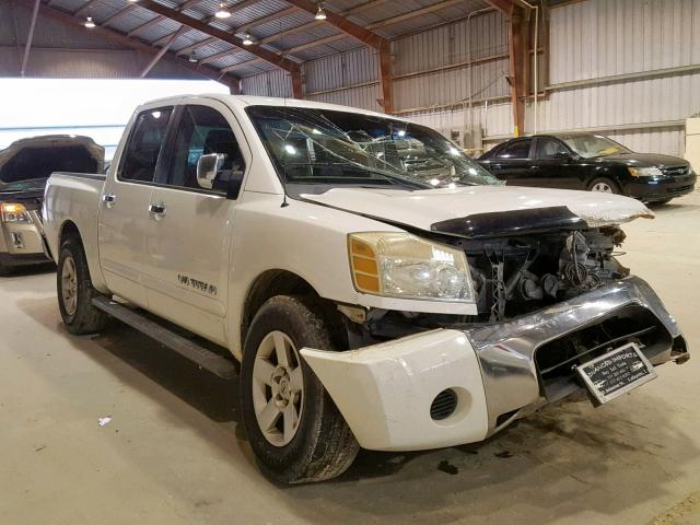 1N6BA07A95N547201 - 2005 NISSAN TITAN XE WHITE photo 1