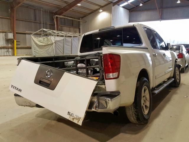 1N6BA07A95N547201 - 2005 NISSAN TITAN XE WHITE photo 4