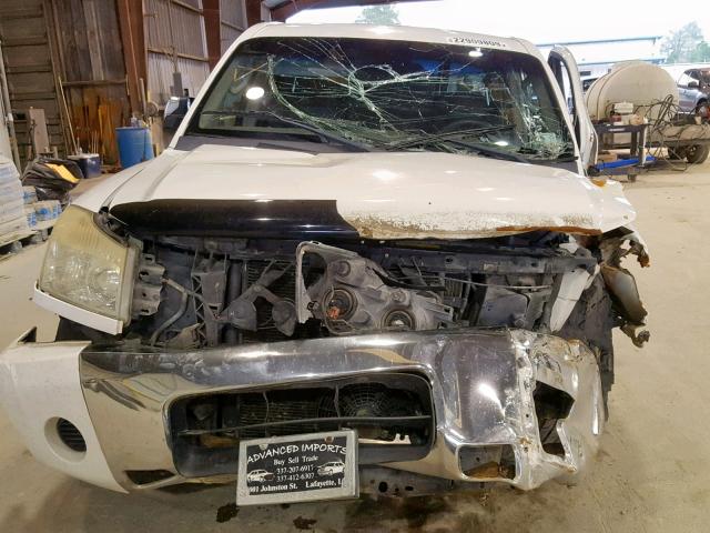 1N6BA07A95N547201 - 2005 NISSAN TITAN XE WHITE photo 9