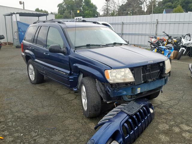 1J4GX58NX1C534186 - 2001 JEEP GRAND CHER BLUE photo 1