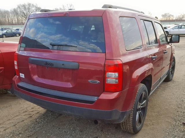 1C4NJPBA1ED886671 - 2014 JEEP PATRIOT SP 栗色 照片 4