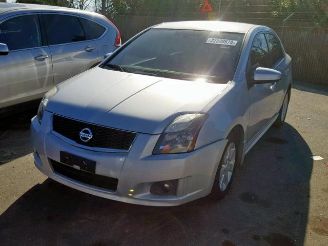 3N1AB6AP2CL764150 - 2012 NISSAN SENTRA 2.0 SILVER photo 2