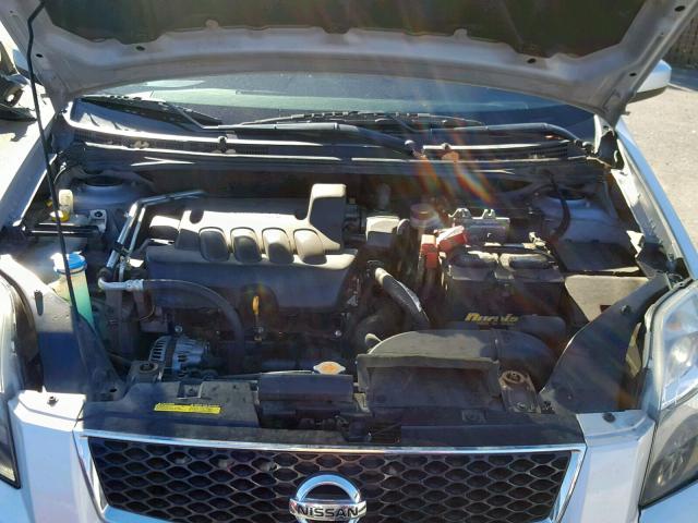 3N1AB6AP2CL764150 - 2012 NISSAN SENTRA 2.0 SILVER photo 7