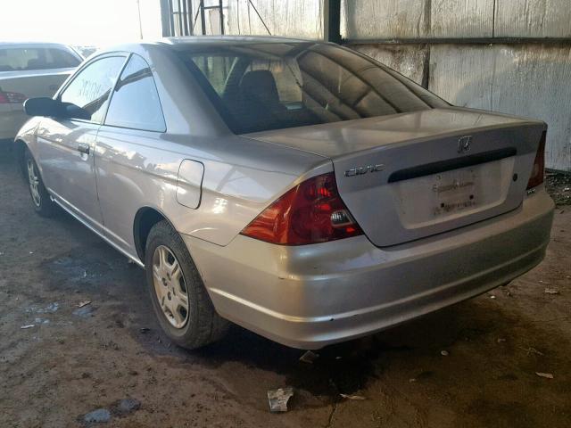 1HGEM21232L052845 - 2002 HONDA CIVIC DX SILVER photo 3