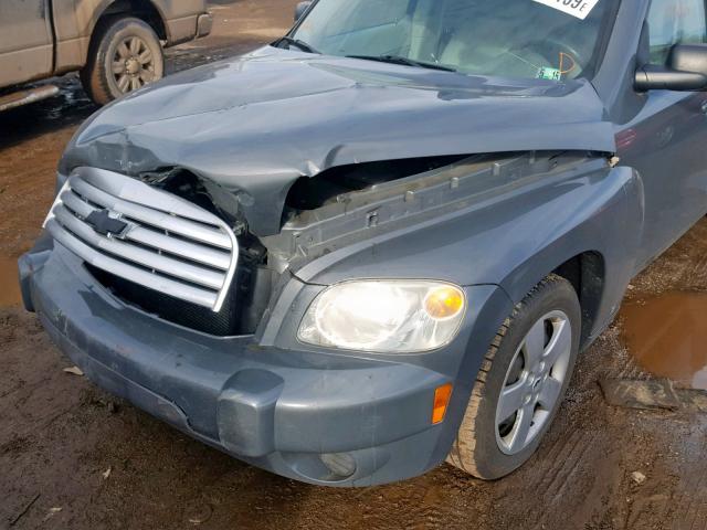 3GNCA13B49S628640 - 2009 CHEVROLET HHR LS GRAY photo 10