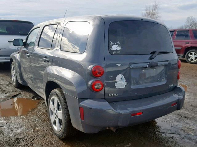 3GNCA13B49S628640 - 2009 CHEVROLET HHR LS GRAY photo 3