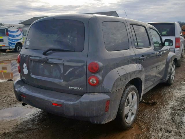 3GNCA13B49S628640 - 2009 CHEVROLET HHR LS GRAY photo 4
