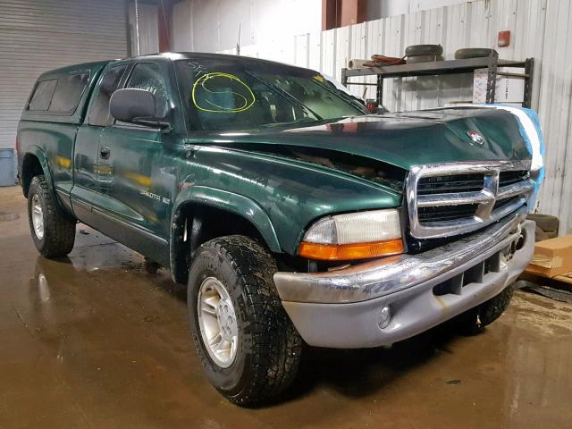 1B7GG22N6YS518063 - 2000 DODGE DAKOTA GREEN photo 1