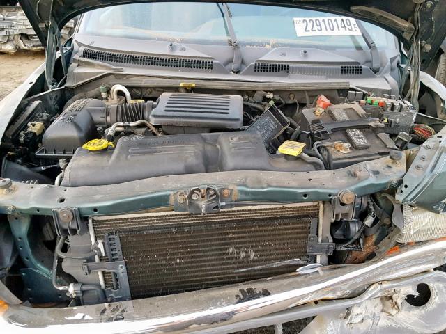 1B7GG22N6YS518063 - 2000 DODGE DAKOTA GREEN photo 7