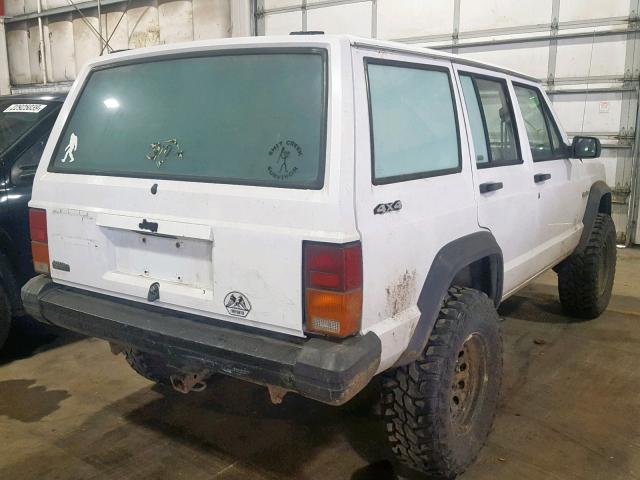 1J4FJ28S2NL216862 - 1992 JEEP CHEROKEE WHITE photo 4