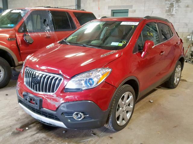 KL4CJGSBXGB545830 - 2016 BUICK ENCORE RED photo 2