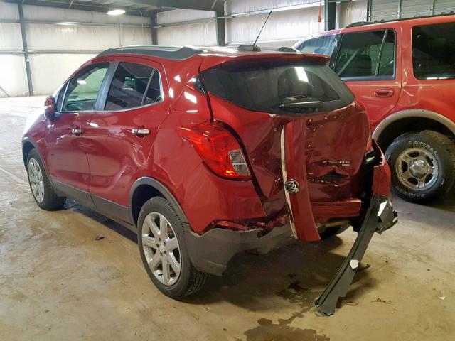 KL4CJGSBXGB545830 - 2016 BUICK ENCORE RED photo 3