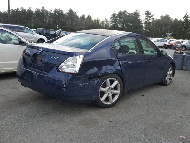 1N4BA41E65C874064 - 2005 NISSAN MAXIMA SE BLUE photo 4