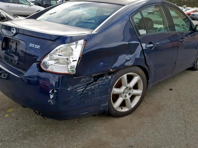 1N4BA41E65C874064 - 2005 NISSAN MAXIMA SE BLUE photo 9