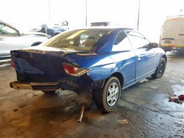 1HGEM22375L029208 - 2005 HONDA CIVIC DX V BLUE photo 4