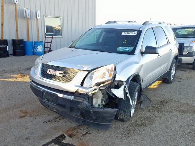 1GKKRNED1BJ301739 - 2011 GMC ACADIA SLE SILVER photo 2