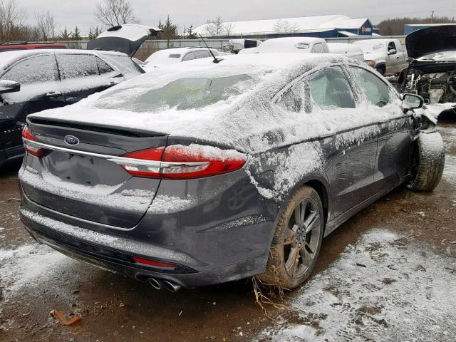 3FA6P0VP6HR162695 - 2017 FORD FUSION SPO GRAY photo 4